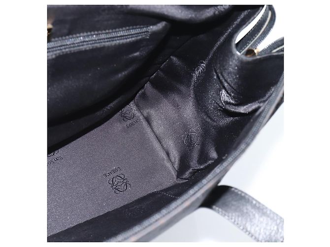 Borsa Tote LOEWE in tela nera e oro Auth ka4789 Nero D'oro - vista 18