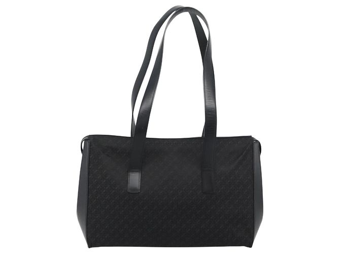 Borsa Tote LOEWE in tela nera e oro Auth ka4789 Nero D'oro - vista 2