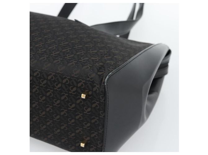 Borsa Tote LOEWE in tela nera e oro Auth ka4789 Nero D'oro - vista 9