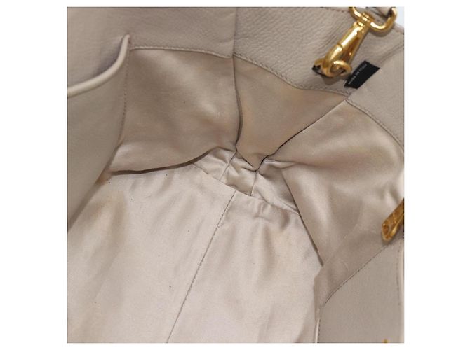 Borsa Miu Miu in pelle 2 way Grigio Oro Auth 187574V Marrone D'oro - vista 23