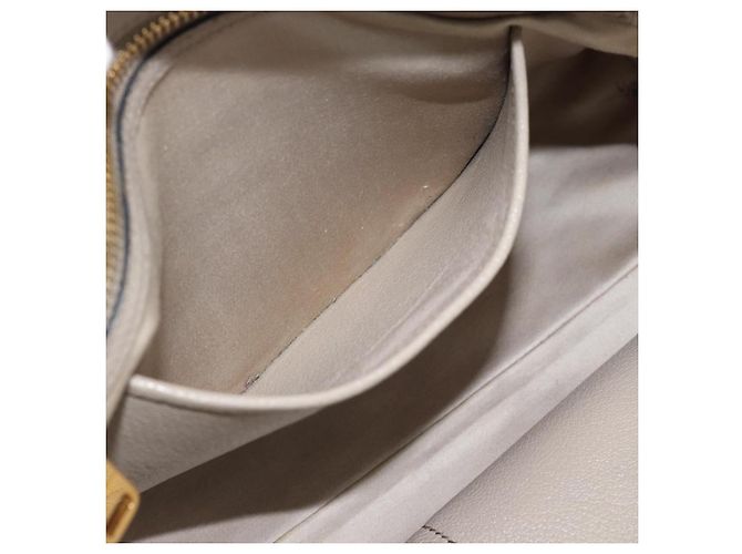 Borsa Miu Miu in pelle 2 way Grigio Oro Auth 187574V Marrone D'oro - vista 24