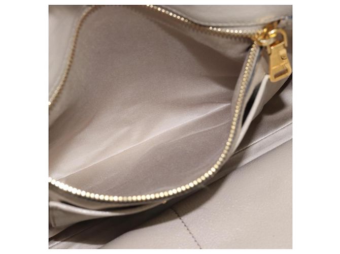 Borsa Miu Miu in pelle 2 way Grigio Oro Auth 187574V Marrone D'oro - vista 26