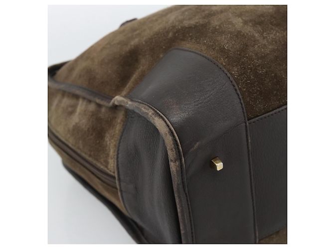 Borsa LOEWE Amazona 30 in scamosciato beige oro Autentica 186835 D'oro - vista 14