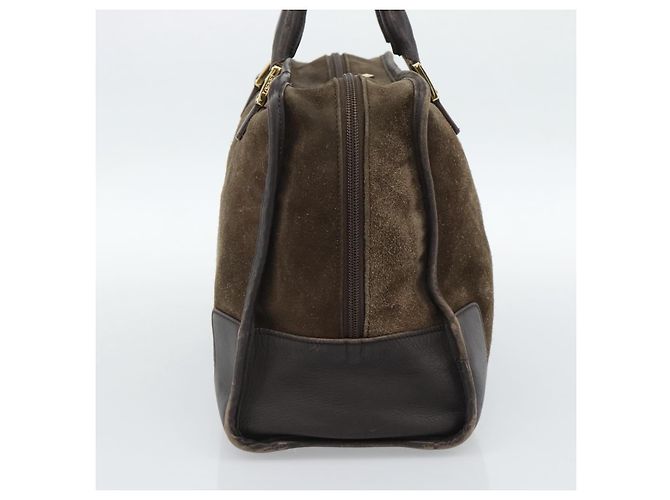Borsa LOEWE Amazona 30 in scamosciato beige oro Autentica 186835 D'oro - vista 3