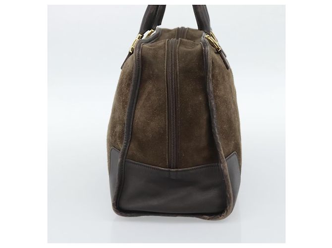 Borsa LOEWE Amazona 30 in scamosciato beige oro Autentica 186835 D'oro - vista 4