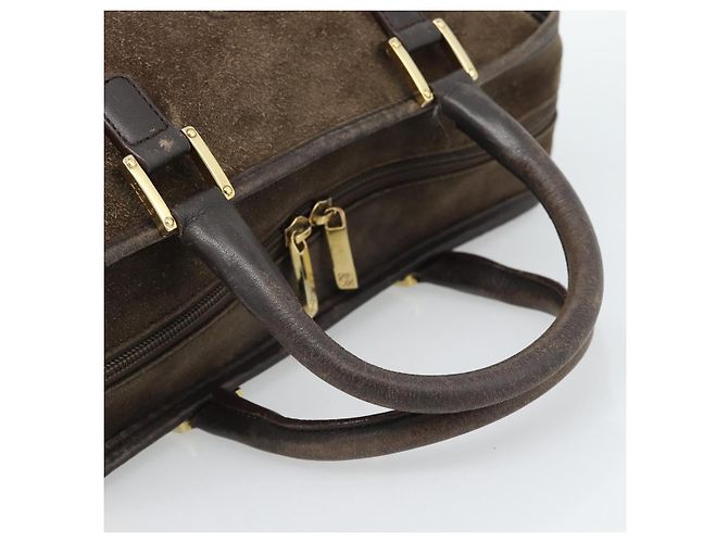 Borsa LOEWE Amazona 30 in scamosciato beige oro Autentica 186835 D'oro - vista 7