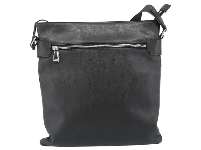 LOUIS VUITTON Borsa a tracolla Taiga Sasha Ardoise M32712 LV Auth ka4817 Grigio - vista 13