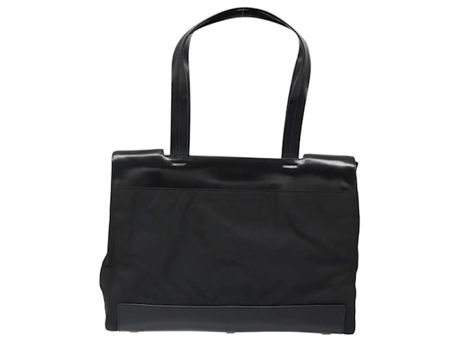 Borsa PRADA in nylon nero argento Auth ka4784A - vista 2