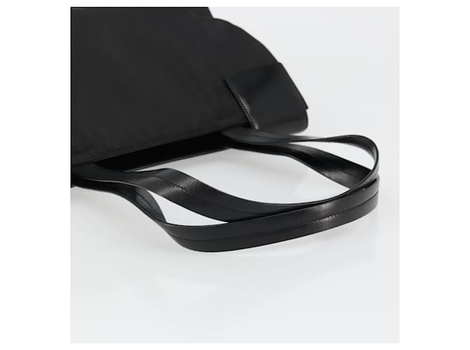 Borsa PRADA in nylon nero argento Auth ka4784A - vista 7