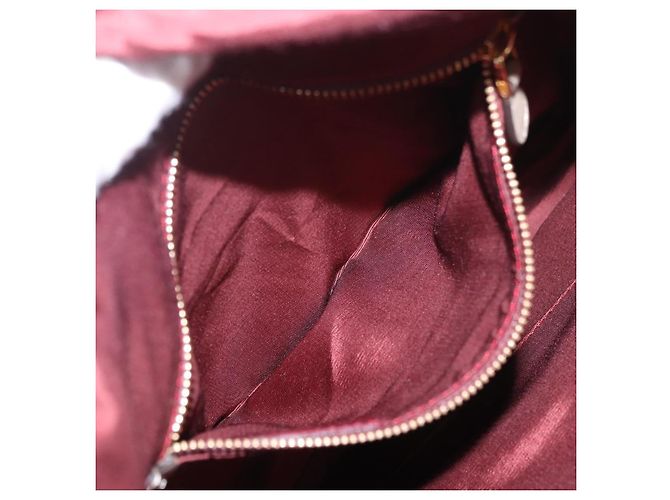 Bolsa de Ombro LOEWE Anagram Mya de Couro Bege Dourado Auth 186857A - vista 23