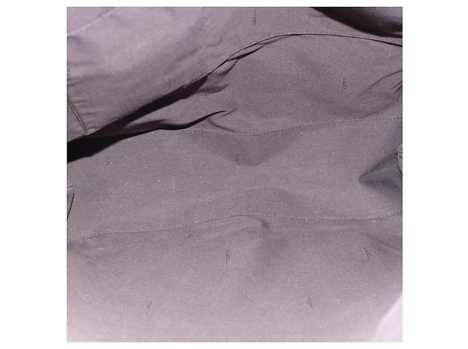 FENDI Borsa a mano Mamma Baguette in tela Zucca PVC Grigio Argento Auth 185974 Marrone - vista 11