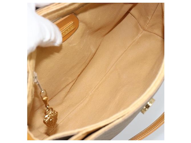 Borsa a tracolla GUCCI Micro GG Supreme PVC Beige Gold 001 099 4084 Auth BA13452 D'oro - vista 11