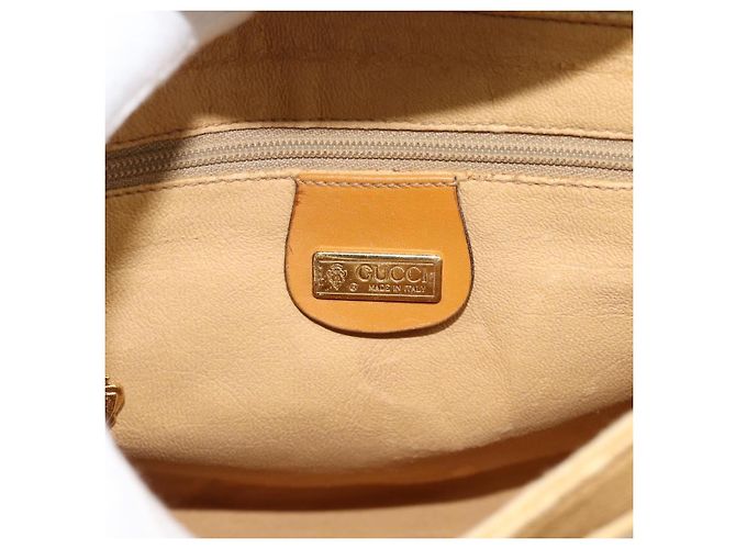 Borsa a tracolla GUCCI Micro GG Supreme PVC Beige Gold 001 099 4084 Auth BA13452 D'oro - vista 17