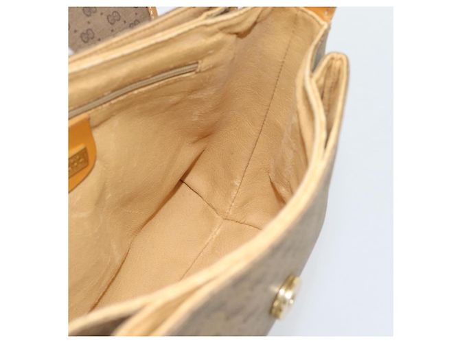 Borsa a tracolla GUCCI Micro GG Supreme PVC Beige Gold 001 099 4084 Auth BA13452 D'oro - vista 18