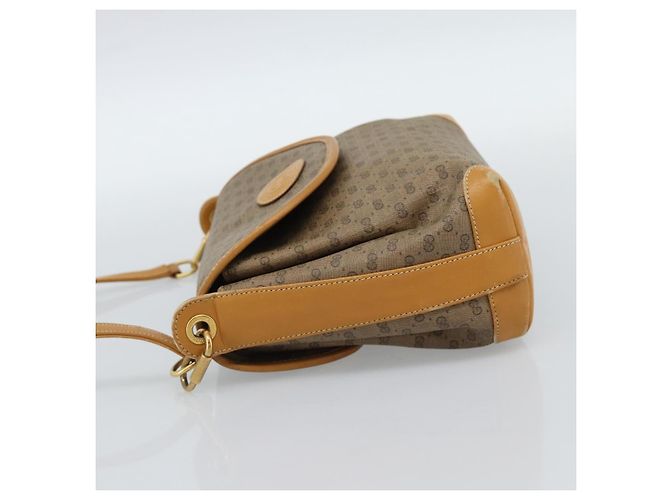 Borsa a tracolla GUCCI Micro GG Supreme PVC Beige Gold 001 099 4084 Auth BA13452 D'oro - vista 3