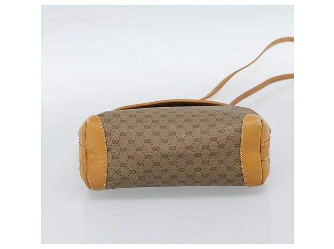 Borsa a tracolla GUCCI Micro GG Supreme PVC Beige Gold 001 099 4084 Auth BA13452 D'oro - vista 5