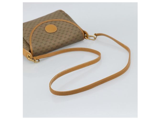 Borsa a tracolla GUCCI Micro GG Supreme PVC Beige Gold 001 099 4084 Auth BA13452 D'oro - vista 7