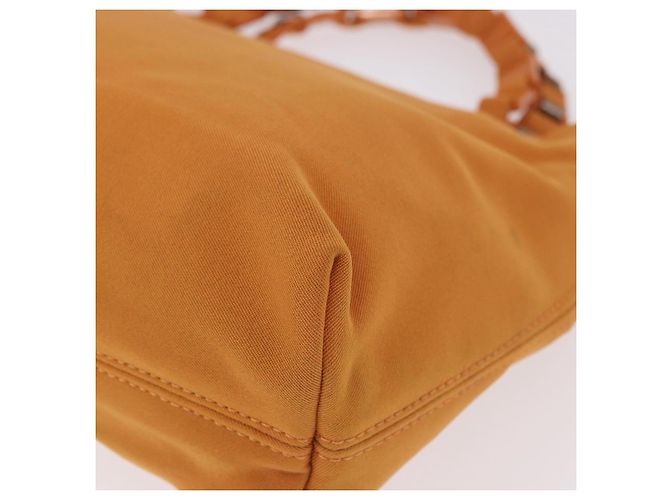 Borsa Salvatore Ferragamo Vala Canvas 2way Arancione Argento Auth BA13480 - vista 17