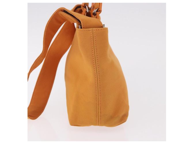 Borsa Salvatore Ferragamo Vala Canvas 2way Arancione Argento Auth BA13480 - vista 3