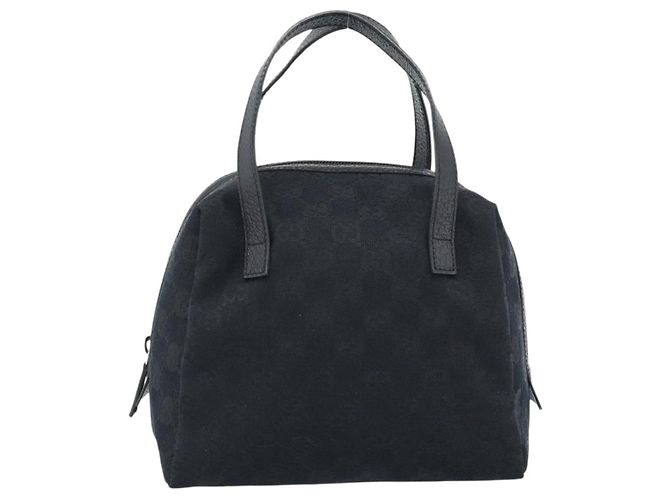 Borsa a mano GUCCI GG Canvas Nera 124542 Auth 185964A Nero - vista 13