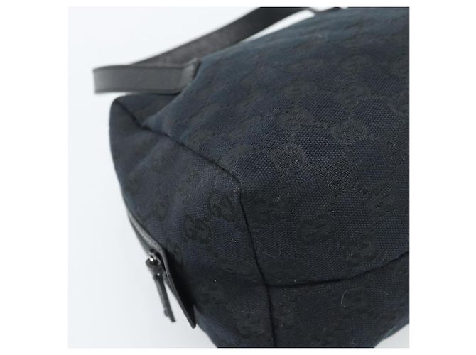 Borsa a mano GUCCI GG Canvas Nera 124542 Auth 185964A Nero - vista 14
