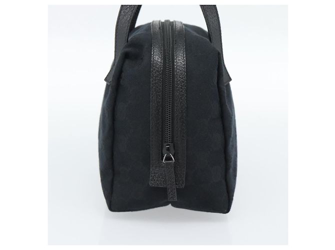 Borsa a mano GUCCI GG Canvas Nera 124542 Auth 185964A Nero - vista 3
