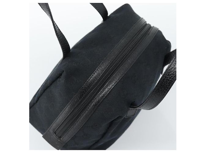 Borsa a mano GUCCI GG Canvas Nera 124542 Auth 185964A Nero - vista 6