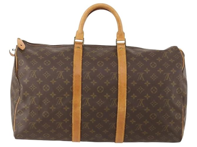 LOUIS VUITTON Monogram Keepall 50 Boston Bag M41426 LV Auth 182626 Monogramma - vista 2
