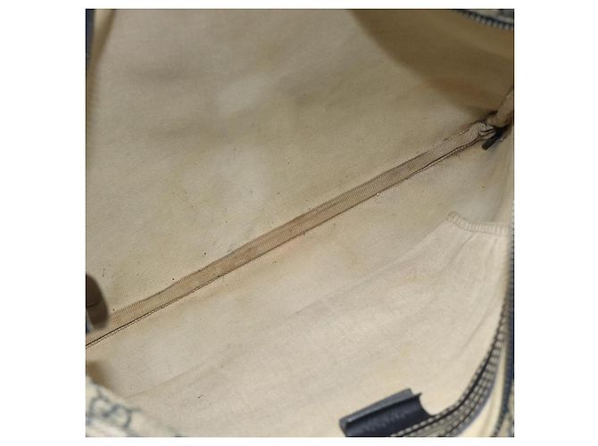 Bolso de hombro GUCCI GG Supreme PVC Azul Marino Plata 201446 Auth ka4760 - vista 11
