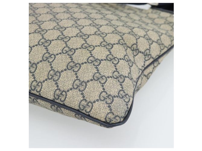 Bolso de hombro GUCCI GG Supreme PVC Azul Marino Plata 201446 Auth ka4760 - vista 15