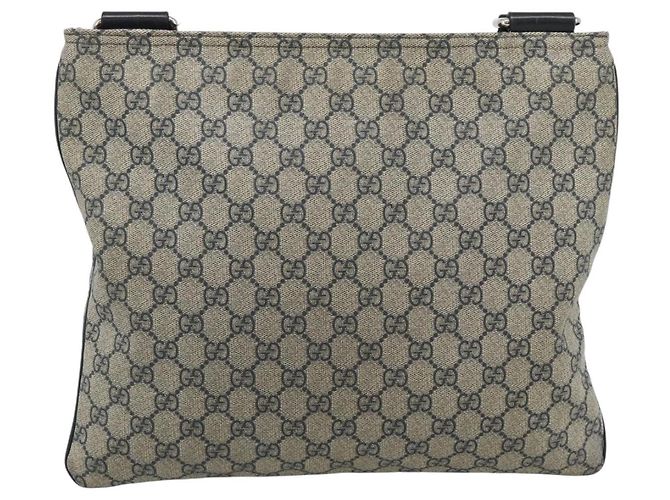 Bolso de hombro GUCCI GG Supreme PVC Azul Marino Plata 201446 Auth ka4760 - vista 2