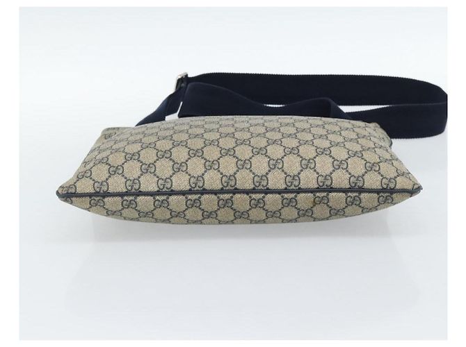Bolso de hombro GUCCI GG Supreme PVC Azul Marino Plata 201446 Auth ka4760 - vista 5