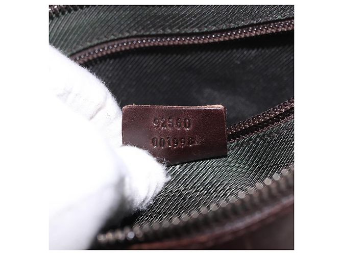 Borsa a Spalla GUCCI GG Supreme PVC Beige Argento 92560 Auth 186848 - vista 12