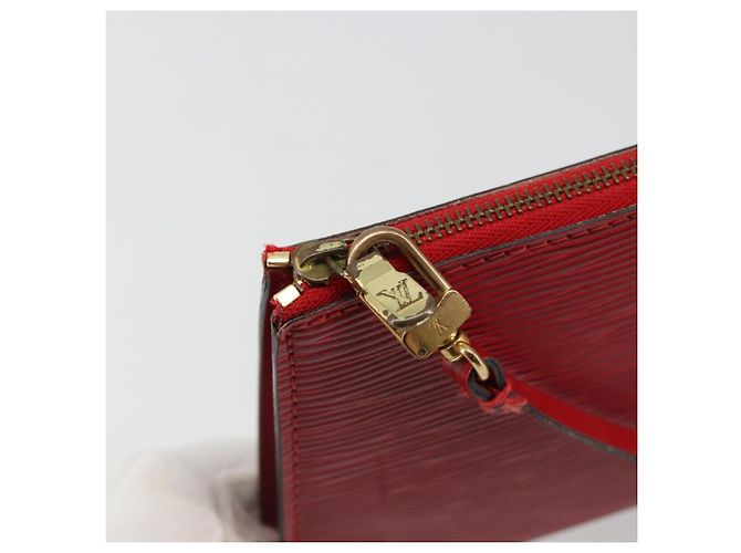 LOUIS VUITTON Epi Pochette Accessoires Cartera Roja M52947 LV Auth 184334 - vista 10