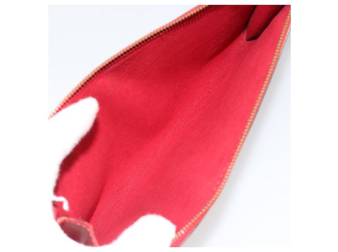 LOUIS VUITTON Epi Pochette Accessoires Cartera Roja M52947 LV Auth 184334 - vista 11
