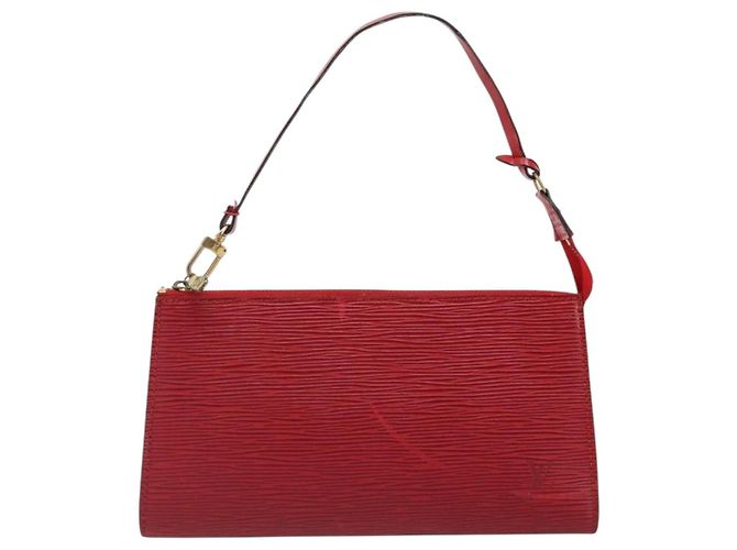 LOUIS VUITTON Epi Pochette Accessoires Cartera Roja M52947 LV Auth 184334 - vista 13
