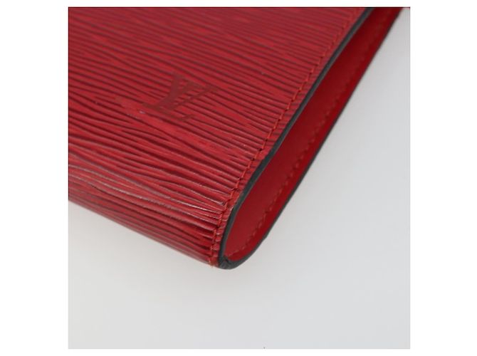 LOUIS VUITTON Epi Pochette Accessoires Cartera Roja M52947 LV Auth 184334 - vista 14