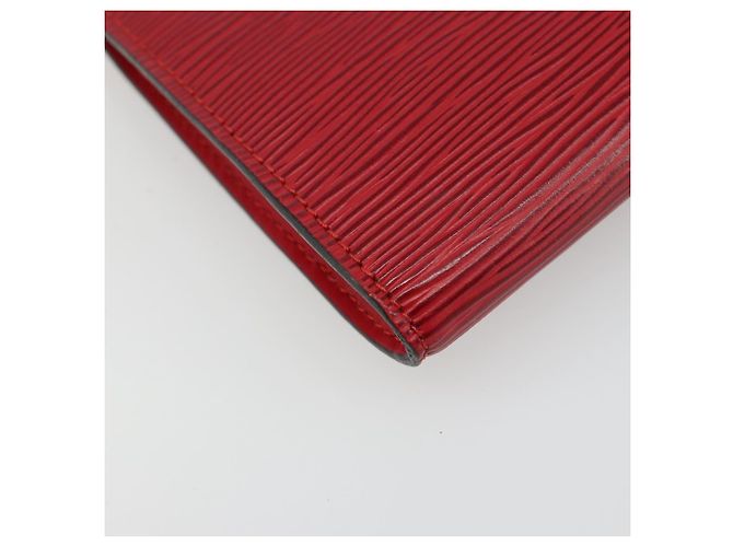 LOUIS VUITTON Epi Pochette Accessoires Cartera Roja M52947 LV Auth 184334 - vista 15
