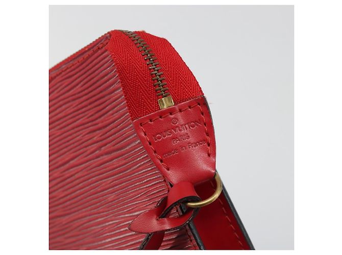 LOUIS VUITTON Epi Pochette Accessoires Cartera Roja M52947 LV Auth 184334 - vista 9