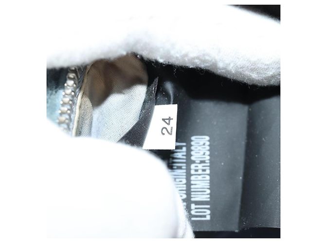 Borsa a tracolla con catena Miu Miu blu argento autentica 184817M - vista 11