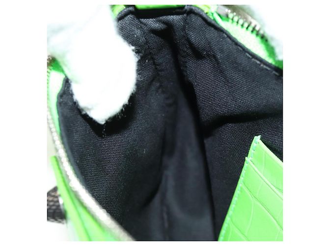 BALENCIAGA Bolso Mini Le Cagole de cuero con cadena 2way Verde 695814 Auth 185445M - vista 23