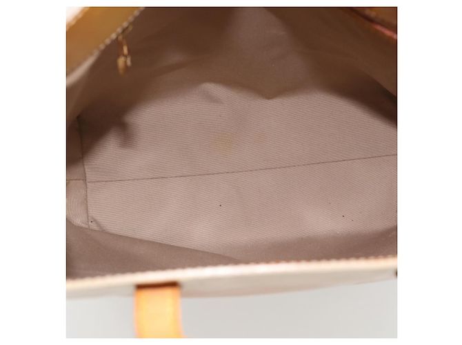LOUIS VUITTON Borsa Monogram Vernis Reade MM Beige M91141 LV Auth hk3847 - vista 11