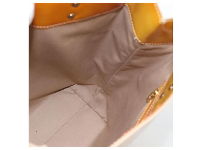 LOUIS VUITTON Borsa Monogram Vernis Reade MM Beige M91141 LV Auth hk3847 - vista 18