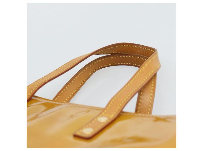 LOUIS VUITTON Borsa Monogram Vernis Reade MM Beige M91141 LV Auth hk3847 - vista 8