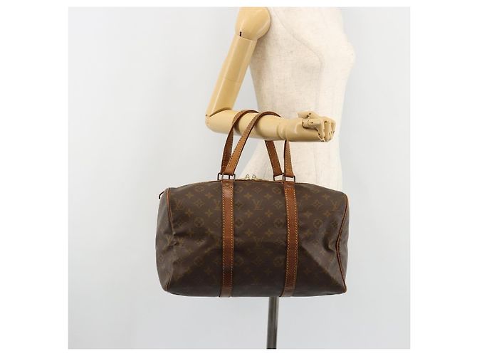 LOUIS VUITTON Monogram Sac Souple 35 Boston Bag M41626 LV Auth 184953 Monogramma - vista 20