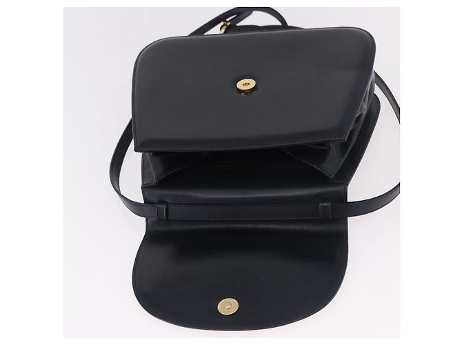 Borsa a mano Salvatore Ferragamo in pelle 2way Navy Gold Auth 185733A D'oro Blu navy - vista 10