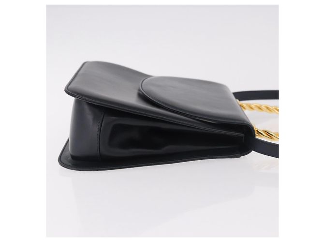 Borsa a mano Salvatore Ferragamo in pelle 2way Navy Gold Auth 185733A D'oro Blu navy - vista 3