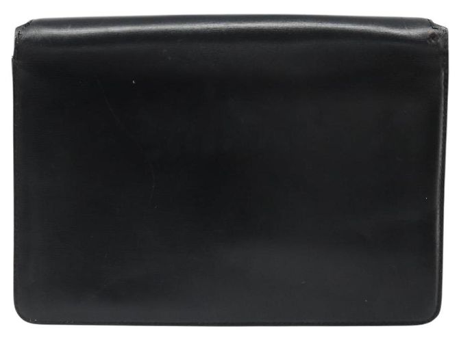 Céline Borsa a Spalla con Catena CELINE in Pelle Nera e Oro Auth 187388 Nero D'oro - vista 2