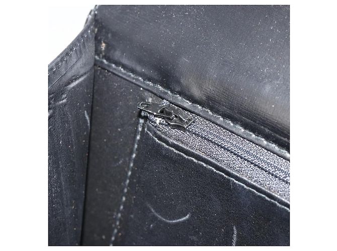 Céline Borsa a Spalla con Catena CELINE in Pelle Nera e Oro Auth 187388 Nero D'oro - vista 24
