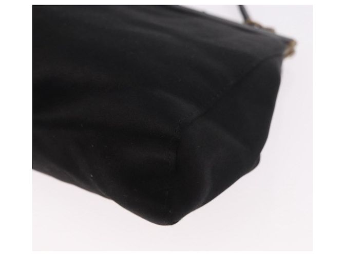 Borsa Miu Miu in raso nero e oro Auth 187043A D'oro - vista 17